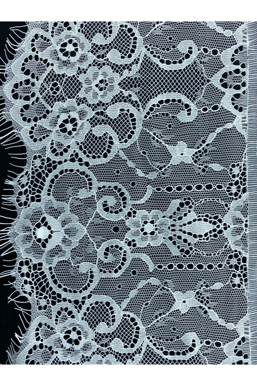 Ham Sakallı Naylon Dantel Bant, 18 cm