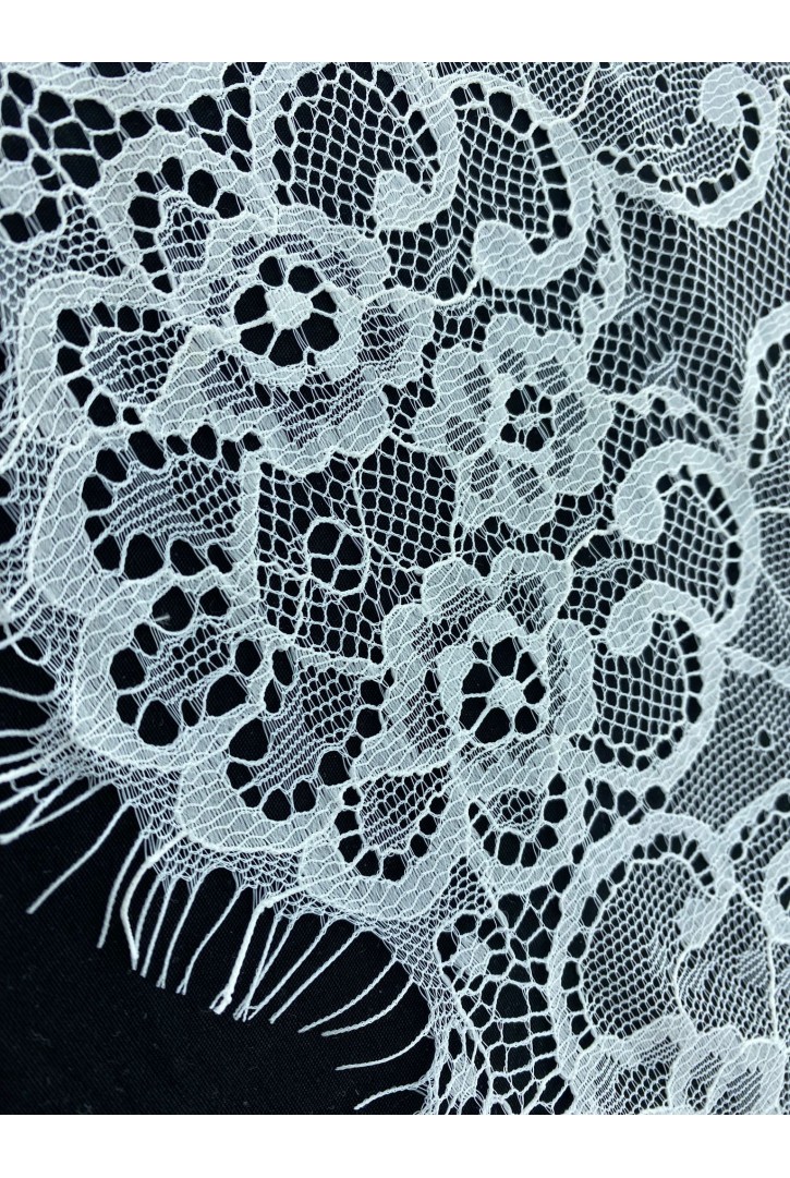 Ham Sakallı Naylon Dantel Bant, 18 cm