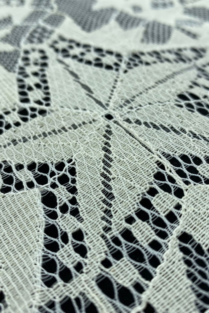 Fikseli Pamuk Polyester Dantel, 140 cm