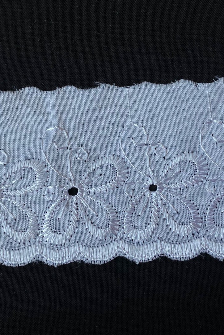 Optik Kasar Vual Brode Bant, Parlak Polyester, 6 cm