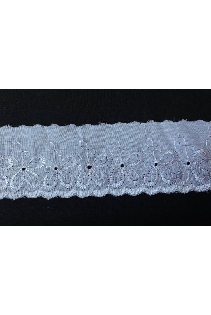 Optik Kasar Vual Brode Bant, Parlak Polyester, 6 cm