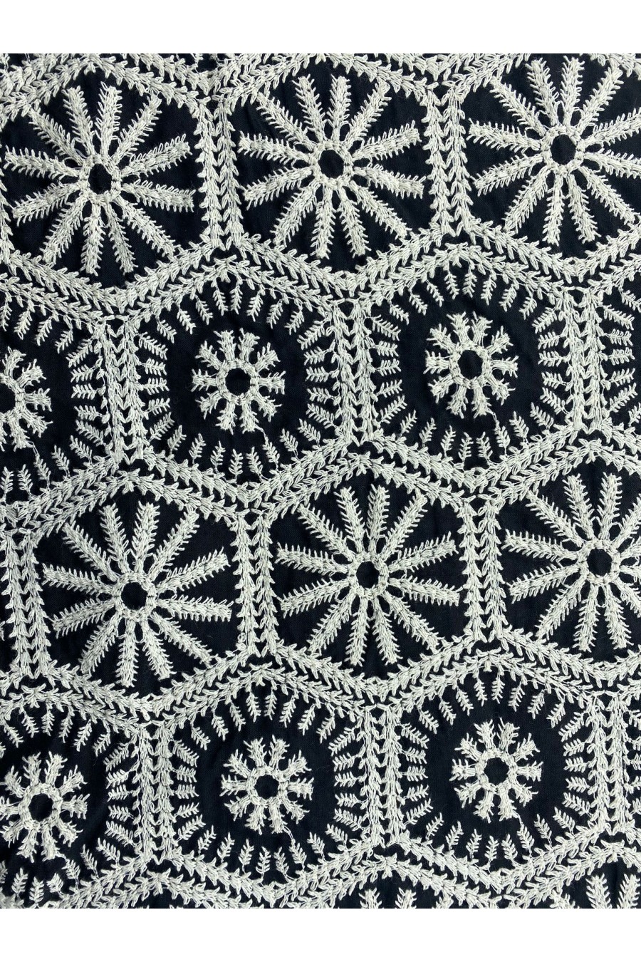 Siyah Beyaz Vual Kumaş