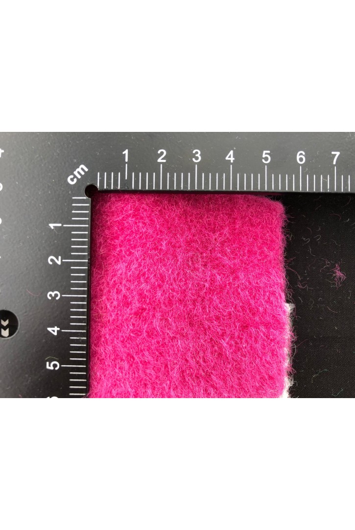 Fuşya Likralı Fox Kaşe İthal Kumaş - 150 cm