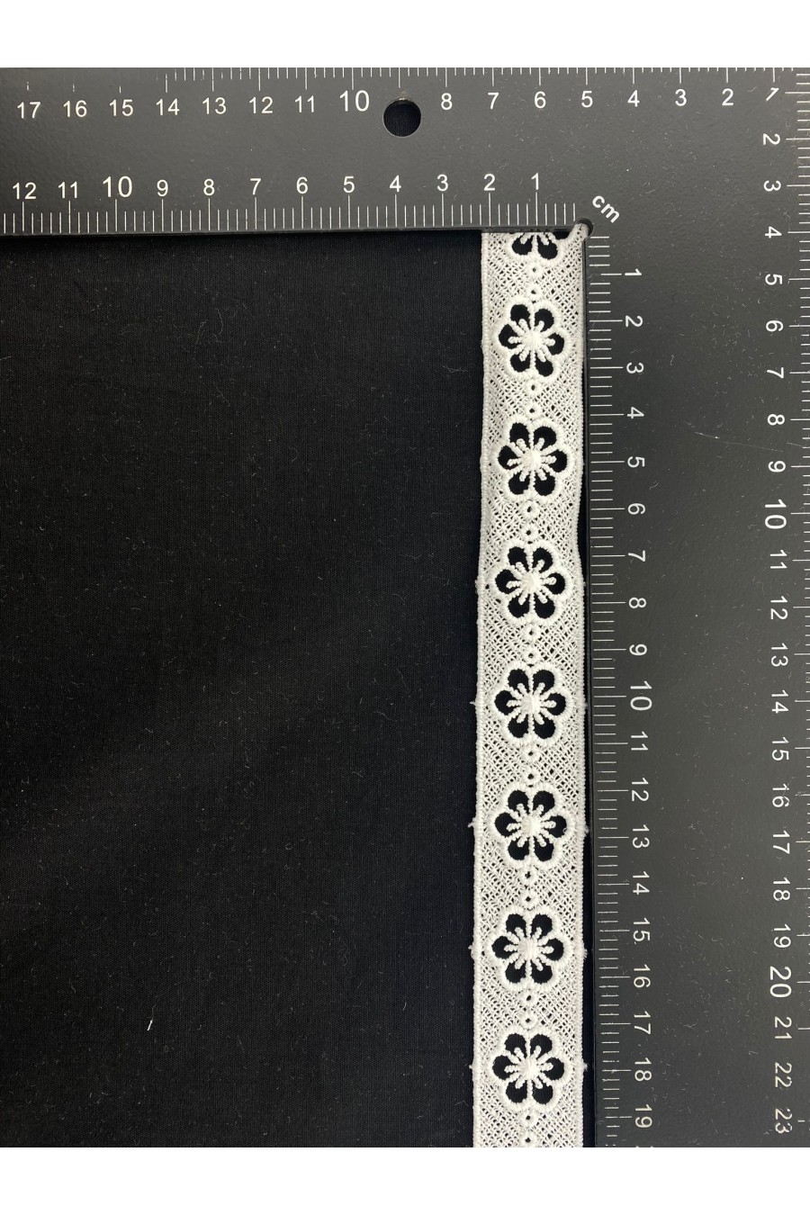 8007-METRE 2 cm Ham Güpür Brode Bant, Yerli, Mat Polyester