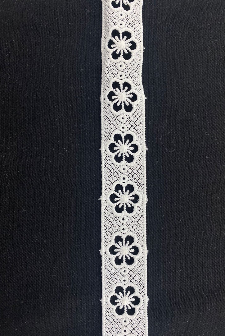 2 cm Ham Güpür Brode Bant, Yerli, Mat Polyester