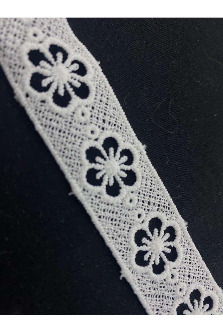 2 cm Ham Güpür Brode Bant, Yerli, Mat Polyester