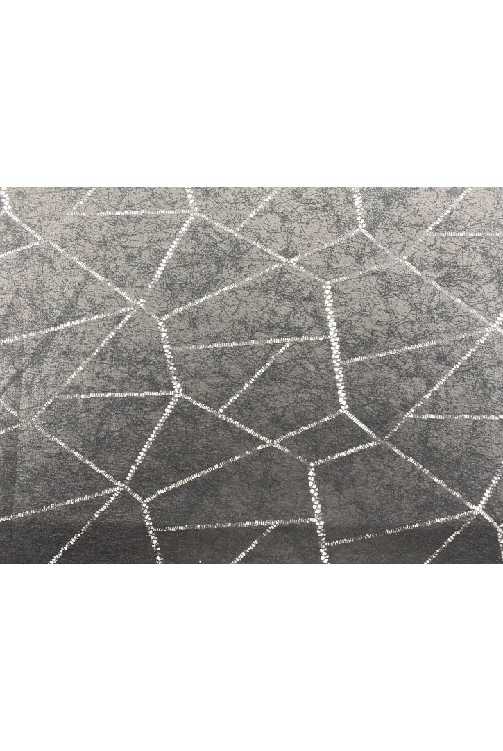 Deri Sıvamalı Siyah Mikrofiber Polyester Dantel