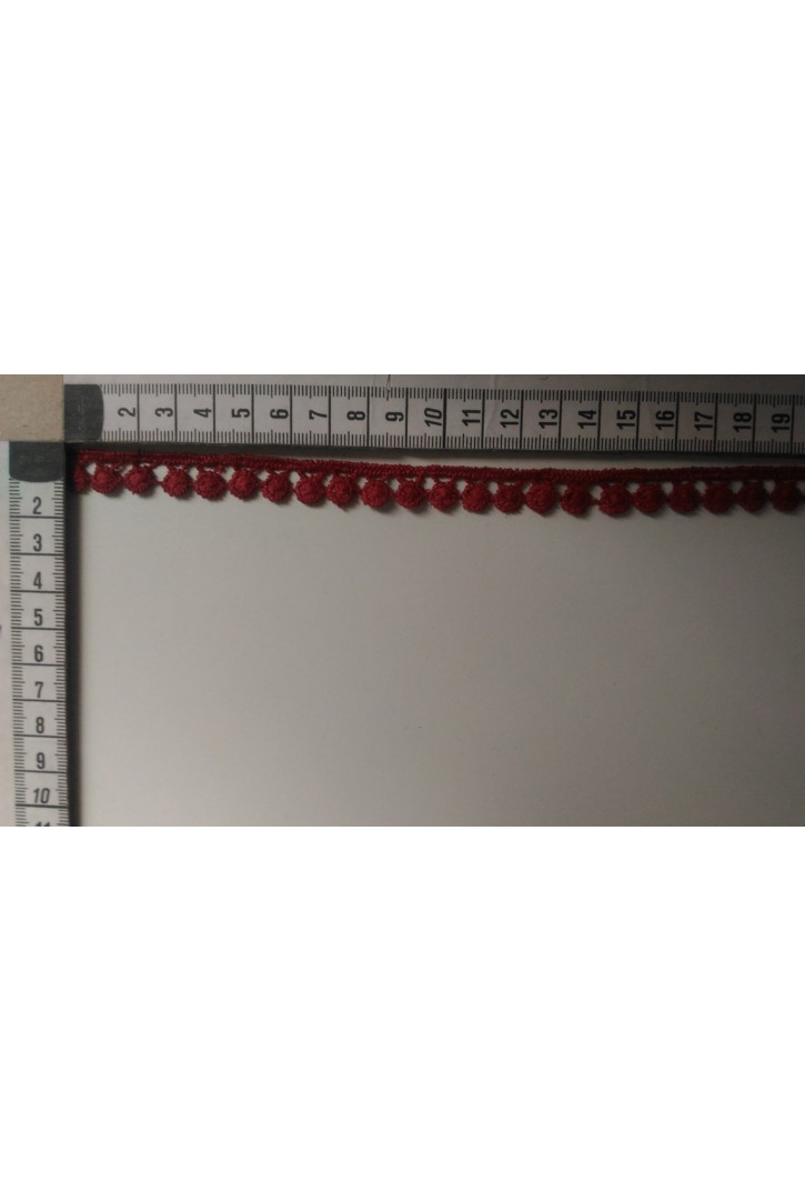 1 cm Mavi Güpür Brode Bant