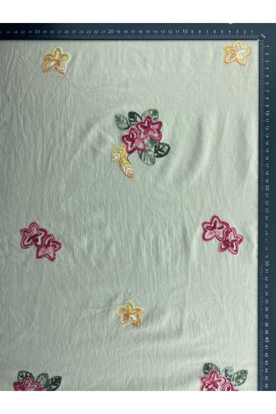 Ham Polyester Tül Üzeri Brode Bant