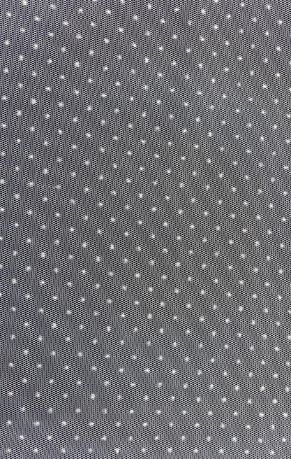 Kasar İşlemeli Yerli Tül, Pamuk Polyester Flok Baskı