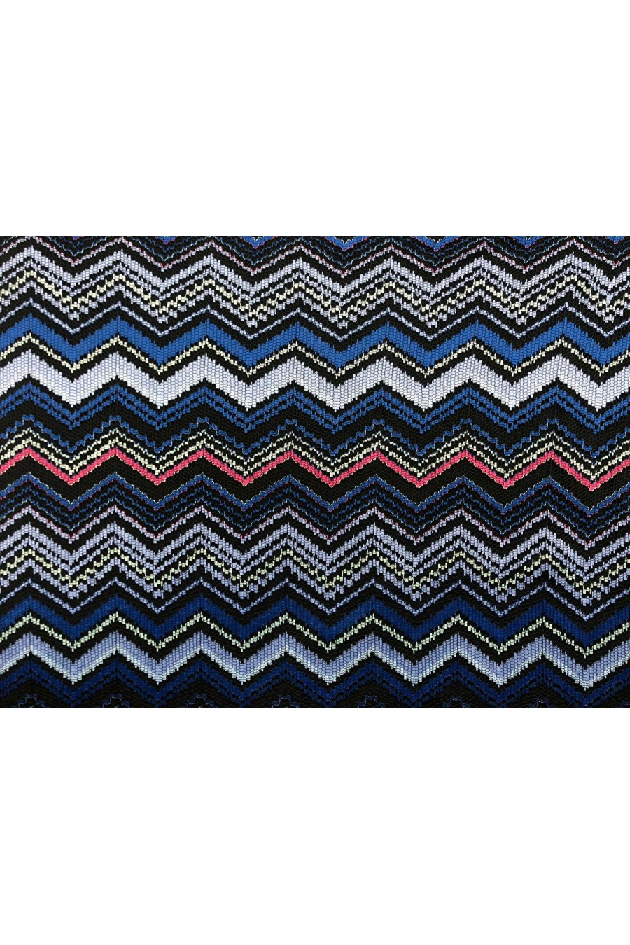 Nakışlı Mavi Naylon Yerli Dantel - 150 cm