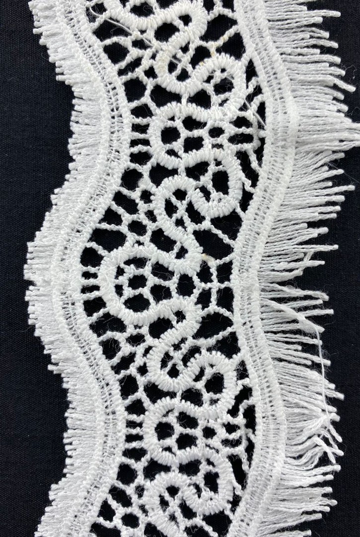 Ham Mat Polyester Güpür Brode Bant, 7 cm