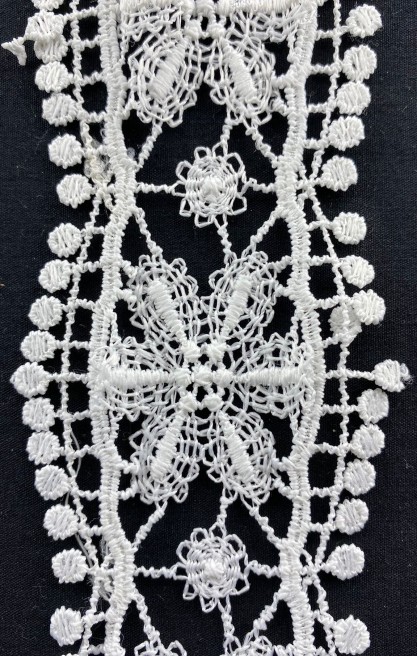 6 cm Ham Mat Polyester Güpür Brode Bant