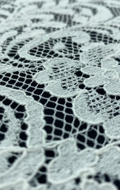 Ham Pamuk Polyester Dantel Kumaş