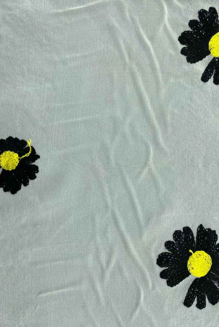 Şifon Üzeri Nakışlı Brode