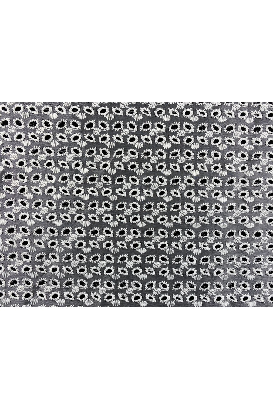 Organze Brode Kumaş, Polyester, Bohrelli Beyaz