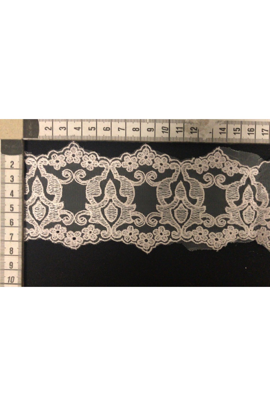 Pudra Tül Üzeri Brode Bant, 8F0012 Polyester, Yerli