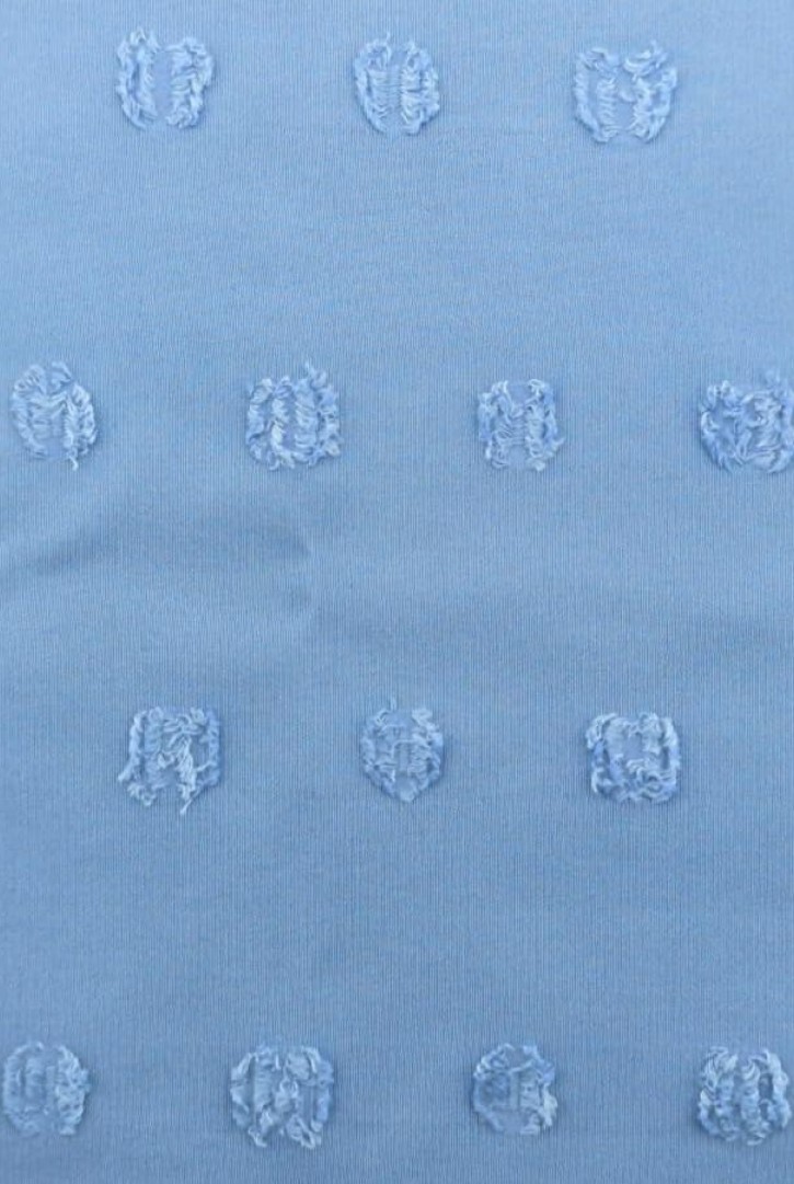 İndigo Renk Puanlı Şifon Kumaş - 150 cm, Yerli Üretim