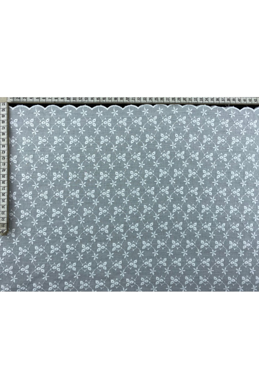 10718-METRE 30 cm Yerli Mat Polyester Vual Brode Bant