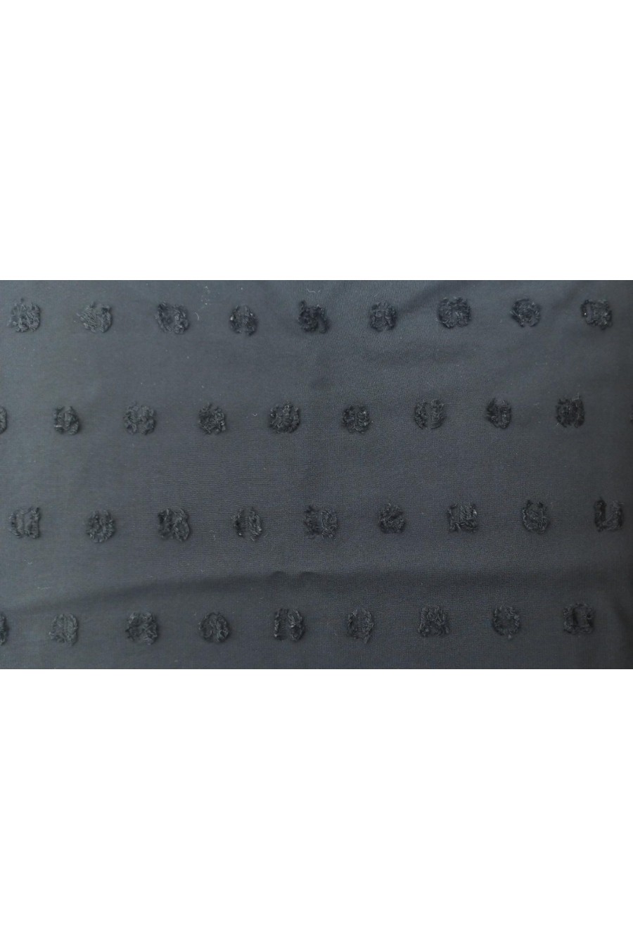 Siyah Puanlı Yerli Şifon Kumaş