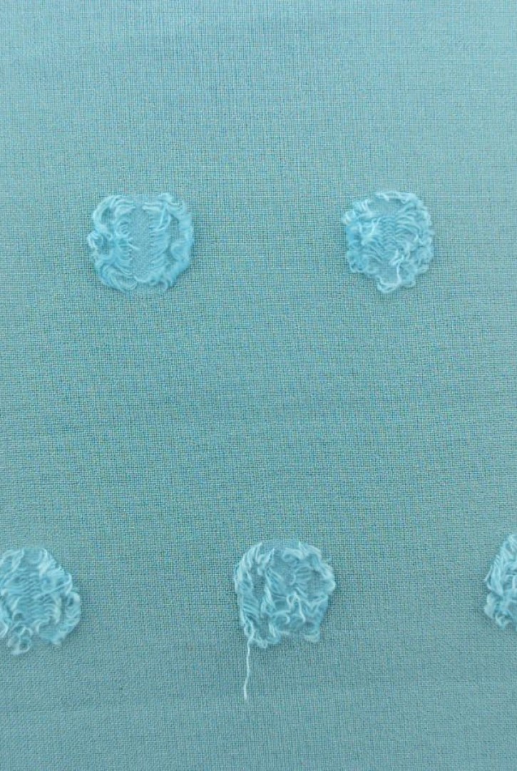 Mint Renk Puanlı Şifon Kumaş - 150 cm, Yerli Üretim