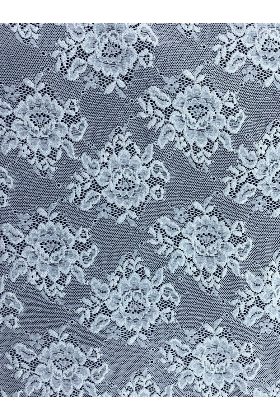 Lila Naylon Likralı Dantel