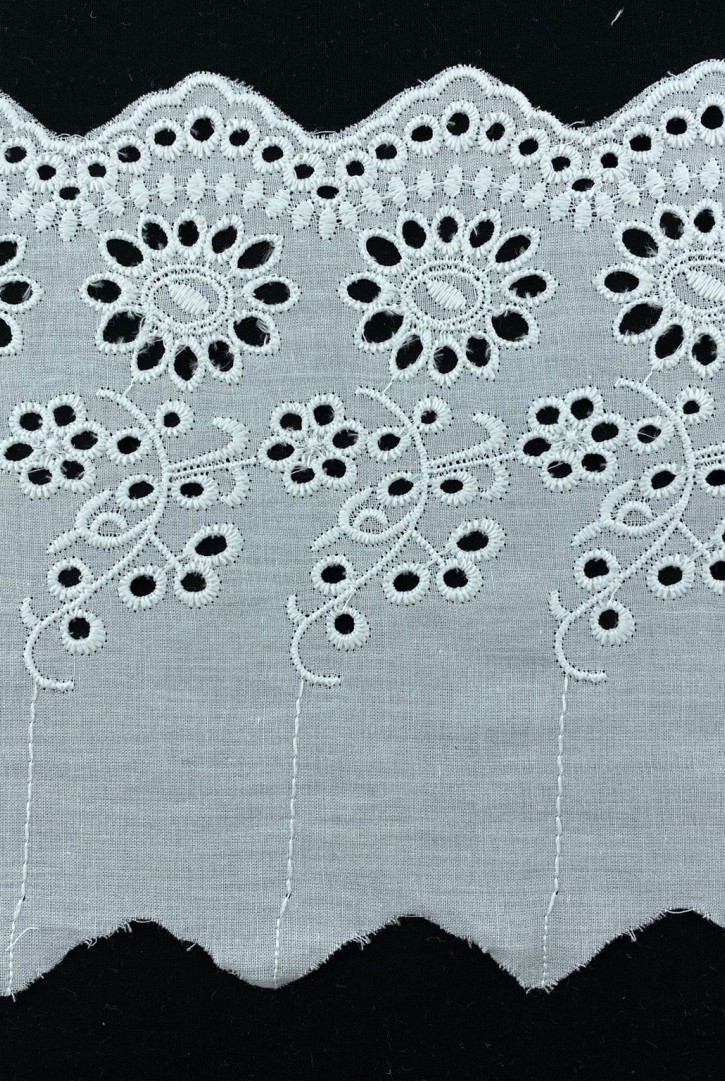 Kasar İşlemli Mat Polyester Brode Bant - 14 cm