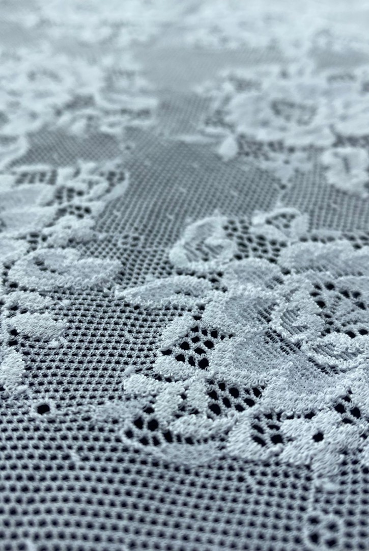 İthal Naylon Likralı Fikse Dantel