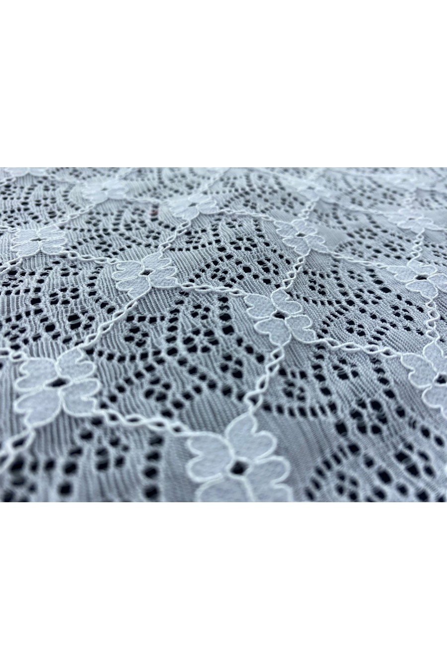 10987-KG Naylon Likralı Dantel Lila - 127 cm