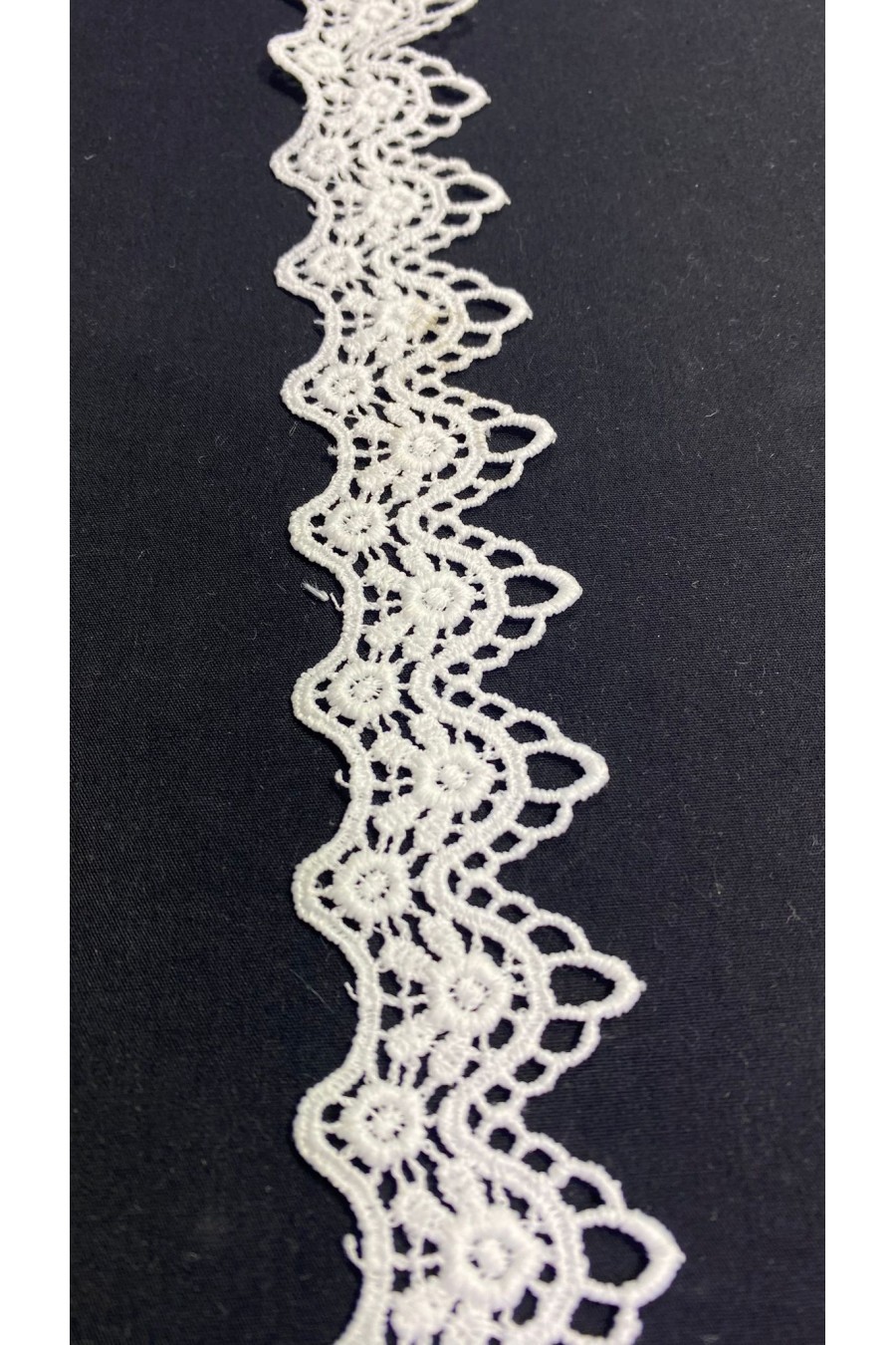 3.5 cm Ham Mat Polyester Güpür Brode Bant