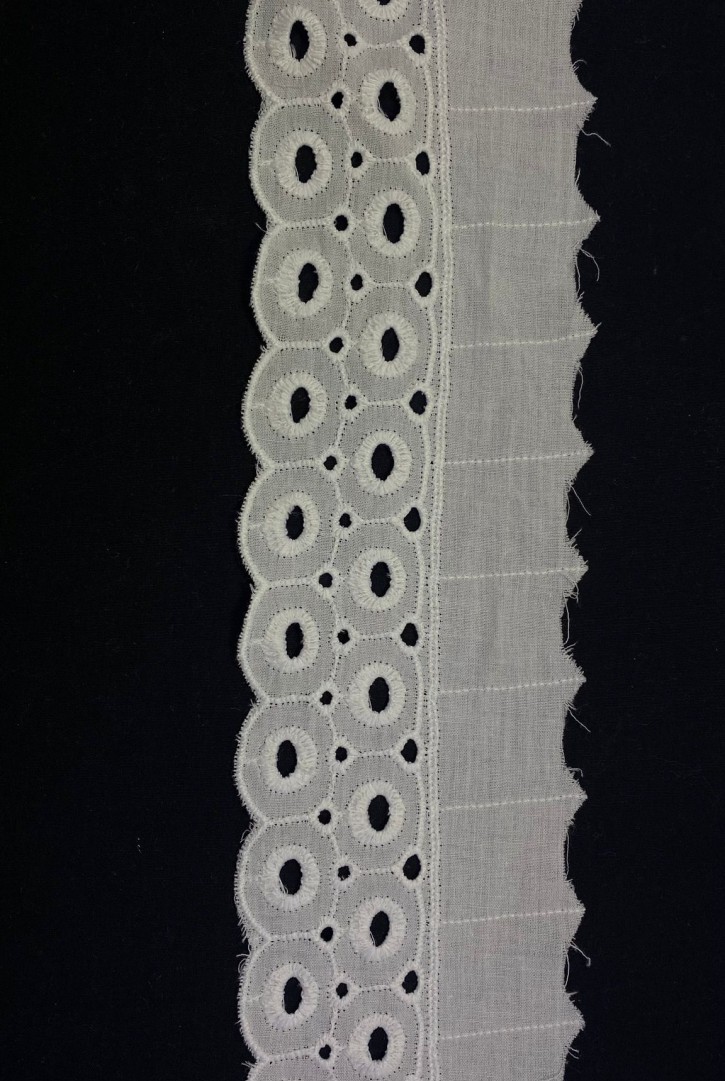 Kasar İşlemli Mat Polyester Vual Brode Bant - 7,5 cm