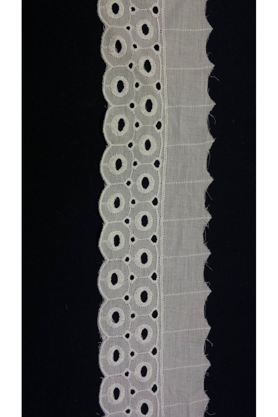 Kasar İşlemli Mat Polyester Vual Brode Bant - 7,5 cm