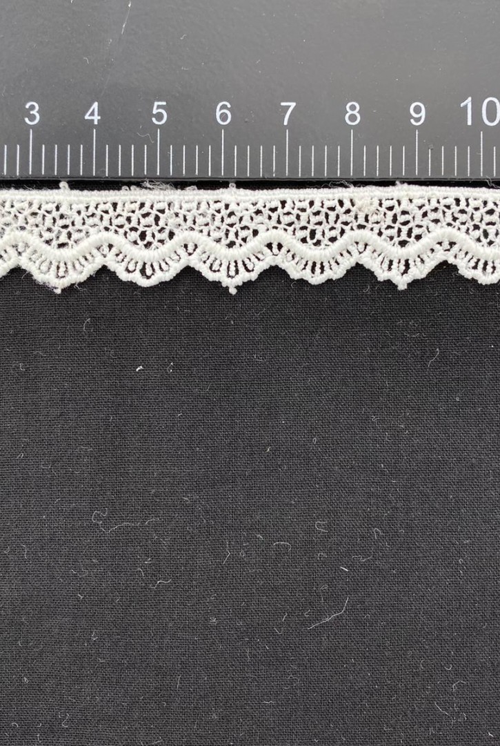 Mat Polyester Güpür Brode Bant, 1.5 cm