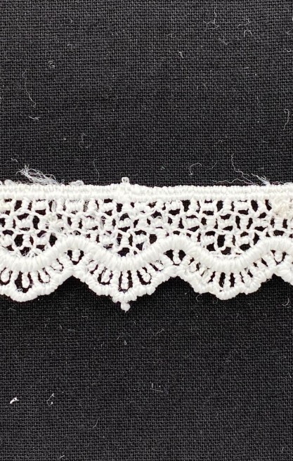 Mat Polyester Güpür Brode Bant, 1.5 cm