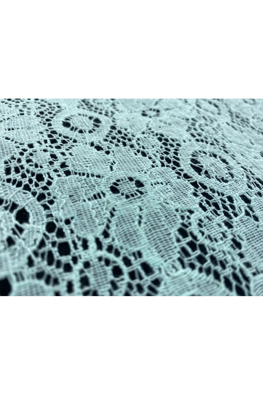 Yeşil Tonlarında Pamuk Naylon Dantel - 145 cm