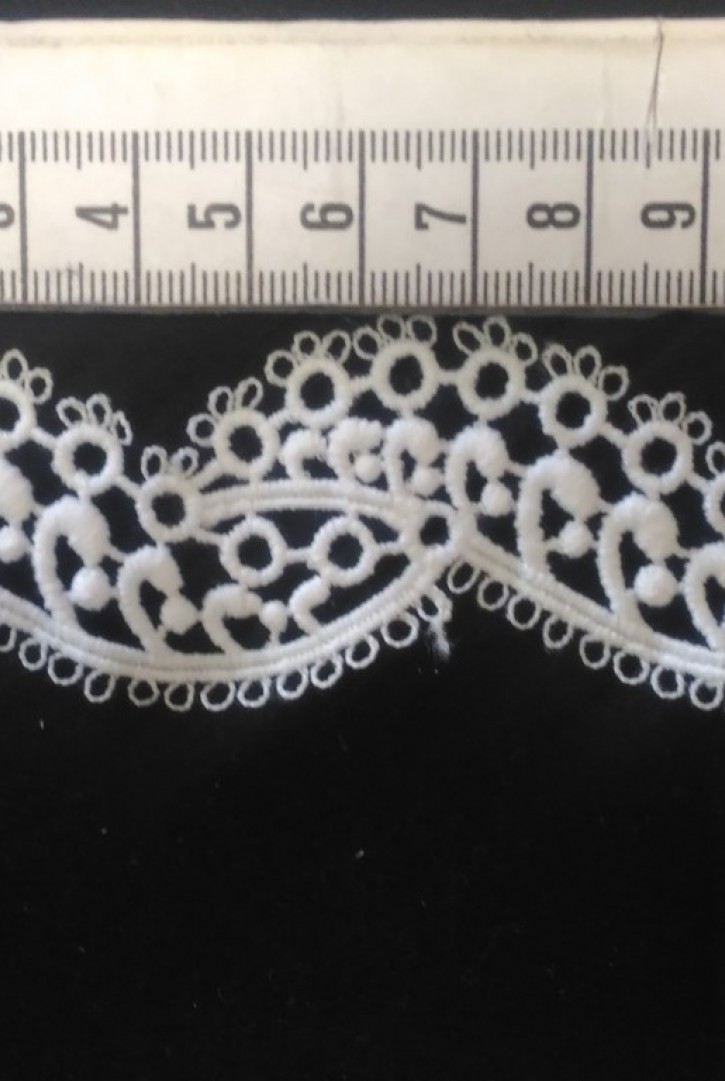 Mat Polyester Yerli Güpür Brode Bant