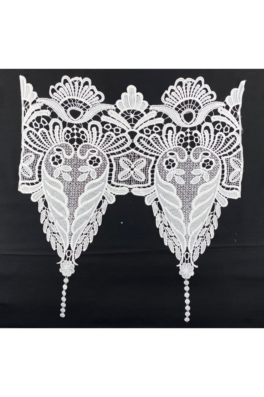 9962-ADET Ham İthal Polyester Brode Yaka - 42 cm