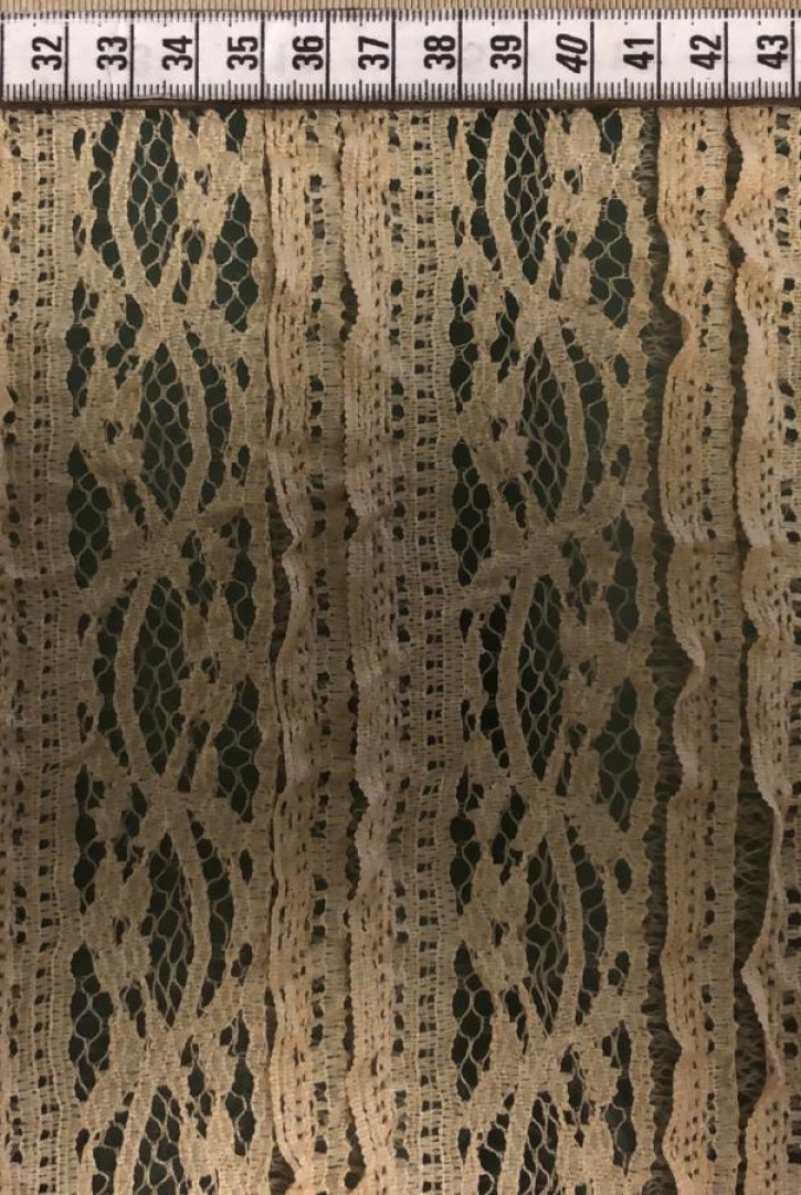 Sütlü Kahve Likralı Naylon İthal Dantel