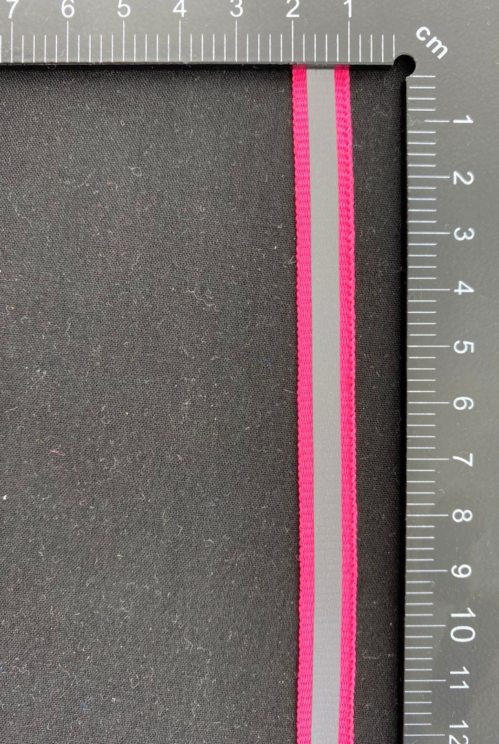 Şerit İthal Bant Reflektör Pembe-Gri 1 CM