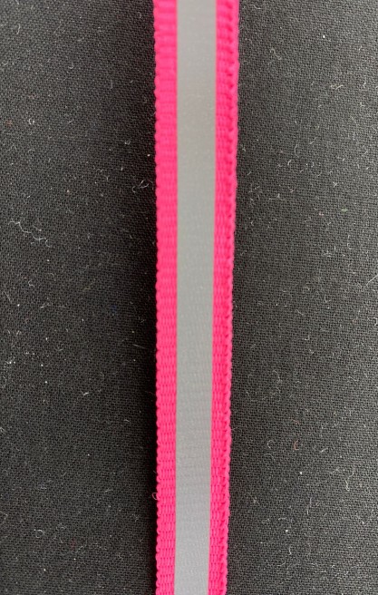 Şerit İthal Bant Reflektör Pembe-Gri 1 CM