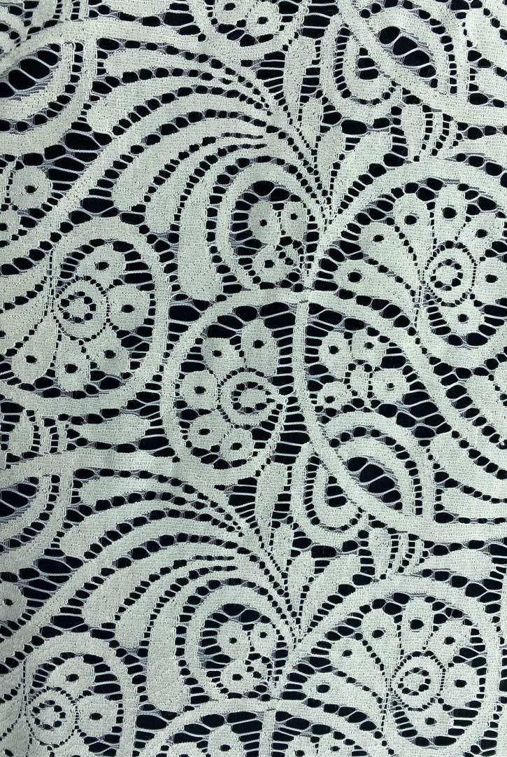 Geniş Fikse Pamuk Naylon Dantel