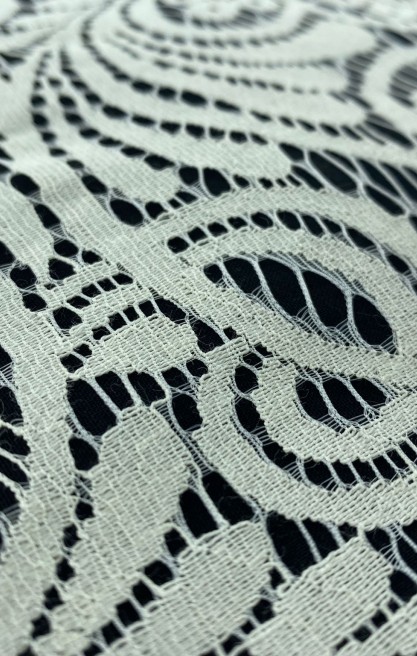 Geniş Fikse Pamuk Naylon Dantel