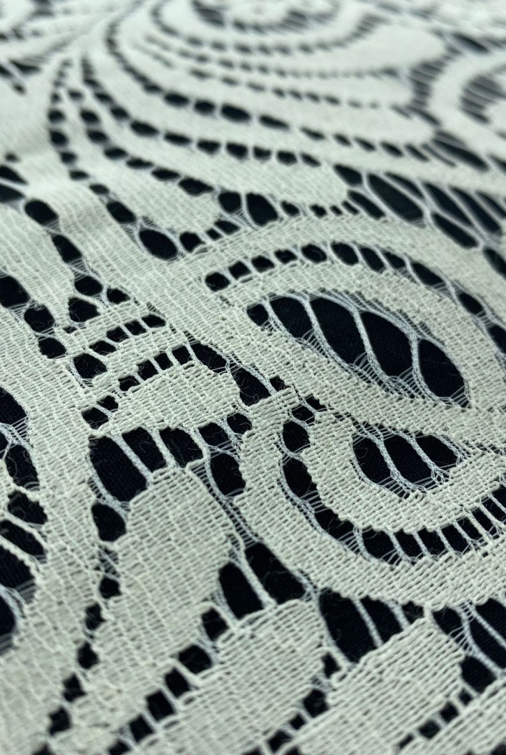 Geniş Fikse Pamuk Naylon Dantel