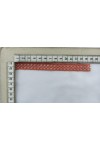 Açık Mercan Renk Mat Polyester Yerli Brode Bant - 2 cm