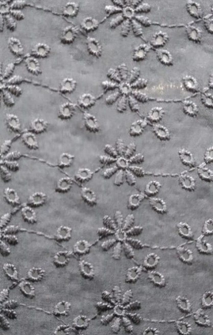 Siyah Bohrerli Vual Brode, Yerli, Pamuk Polyester