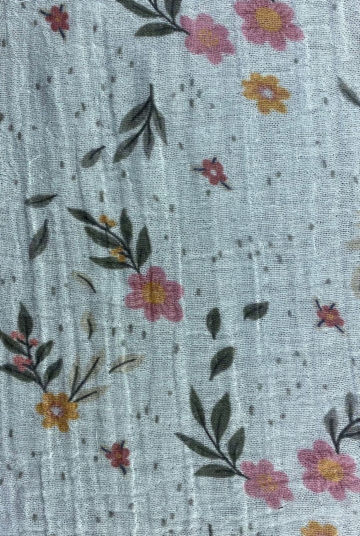 22659 KUMAŞ/YERLİ/LEZ/MÜSLİN/PAMUK/ÇİÇEK BASKILI/145 CM