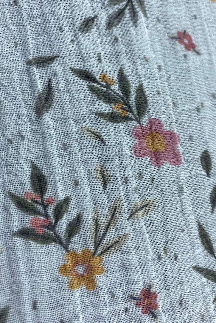 22659 KUMAŞ/YERLİ/LEZ/MÜSLİN/PAMUK/ÇİÇEK BASKILI/145 CM