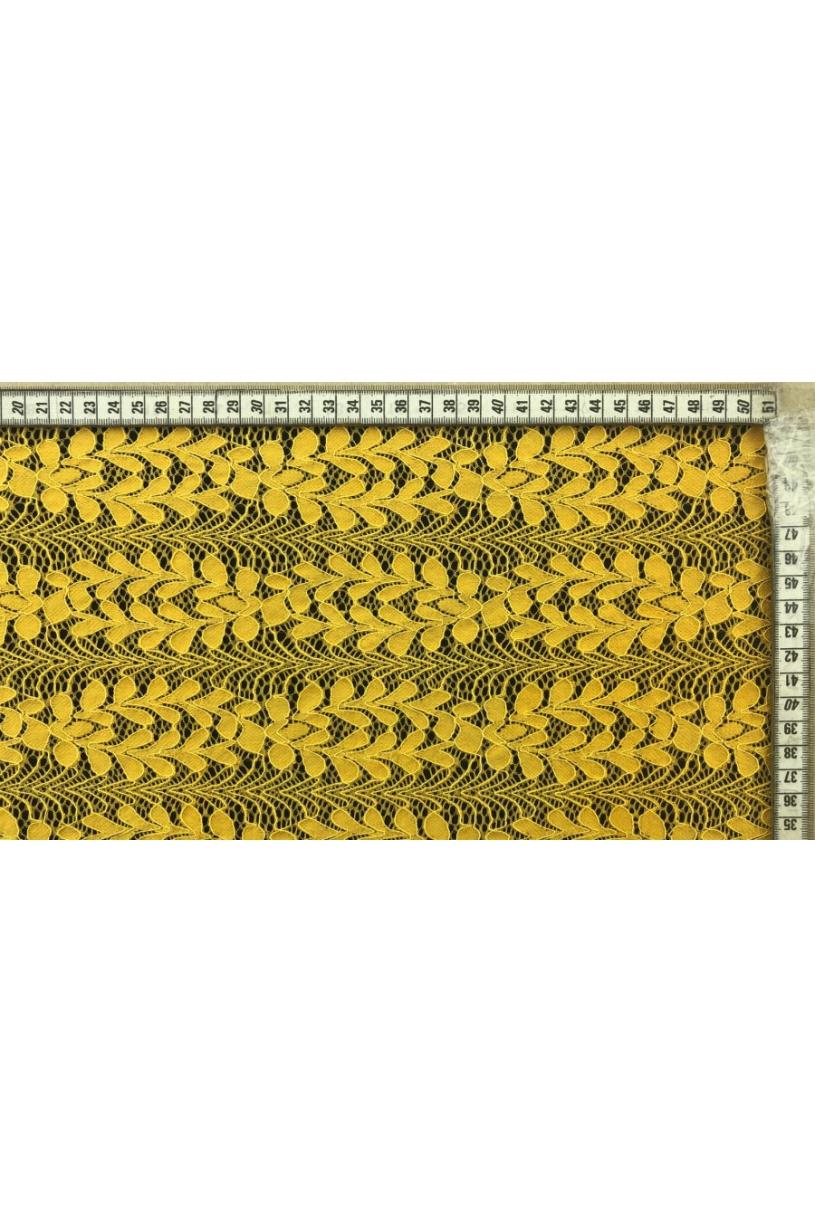 Hardal Renk İthal Polyester Dantel