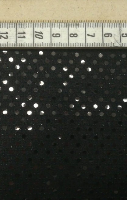 9775 BUZY KUMAŞ/İTHAL/LEZ/POLYESTER/AYNALI/SİYAH/135 CM