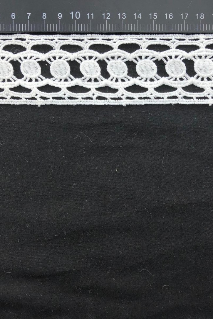 Ham Yapıda Mat Polyester Güpür Brode Bant, Yerli